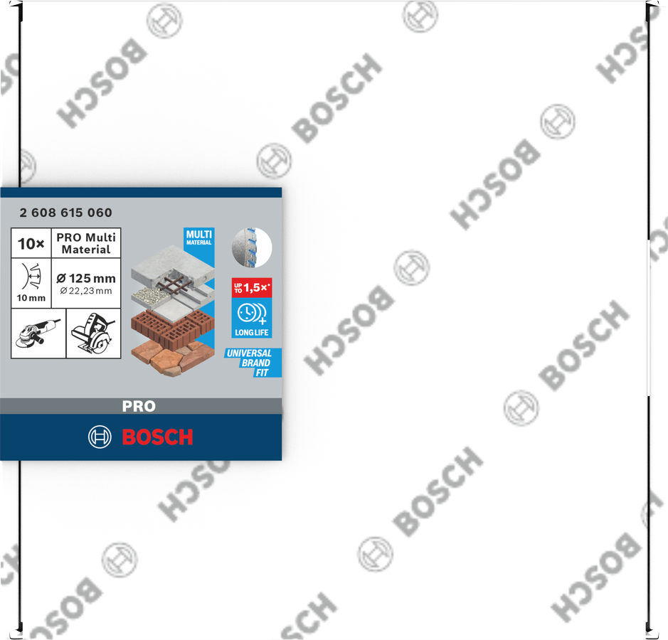 Bosch PRO Multi Material Diamanttrennscheibe, 115 x 22,23 mm