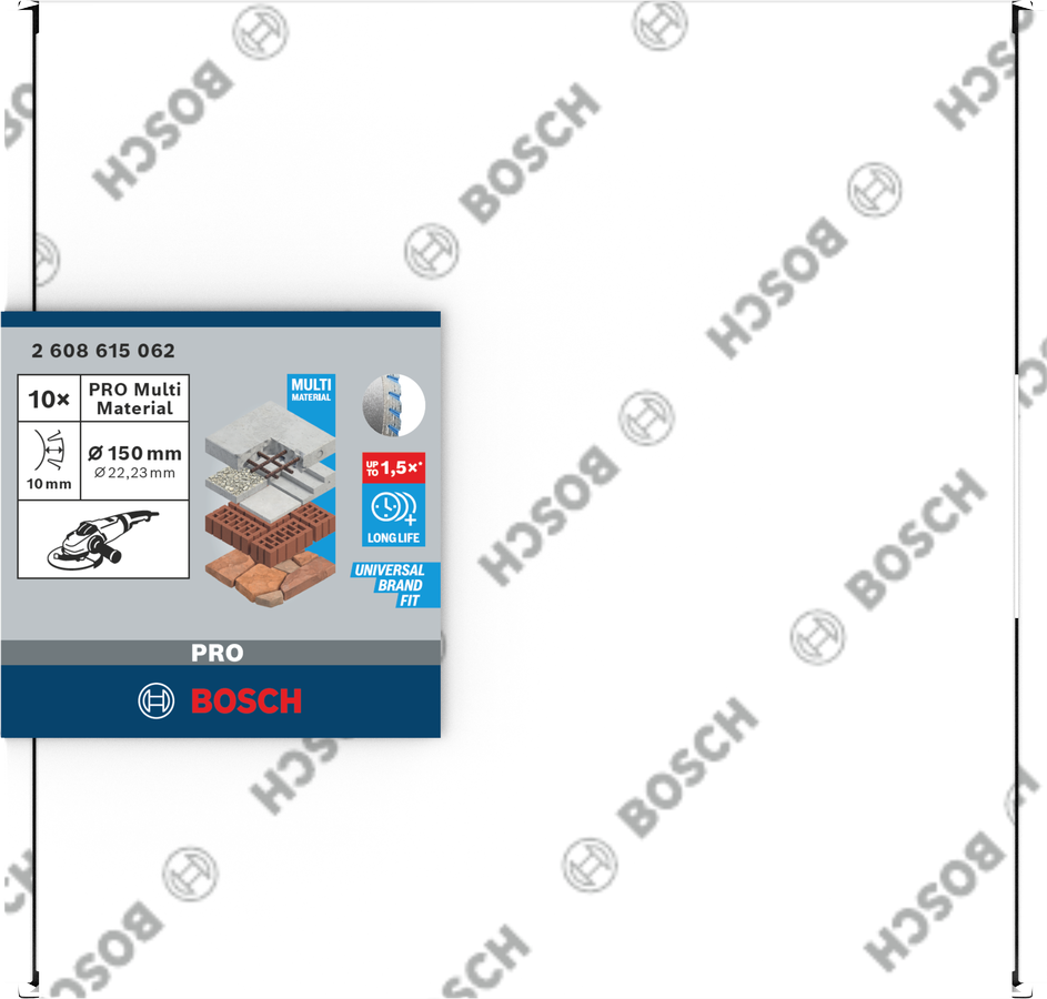 Bosch PRO Multi Material Diamanttrennscheibe, 150 x 22,23 mm