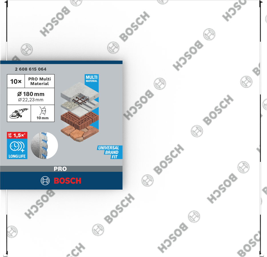 Bosch PRO Multi Material Diamanttrennscheibe, 150 x 22,23 mm