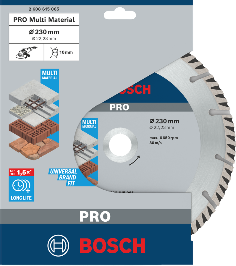 Bosch PRO Multi Material Diamanttrennscheibe, 150 x 22,23 mm
