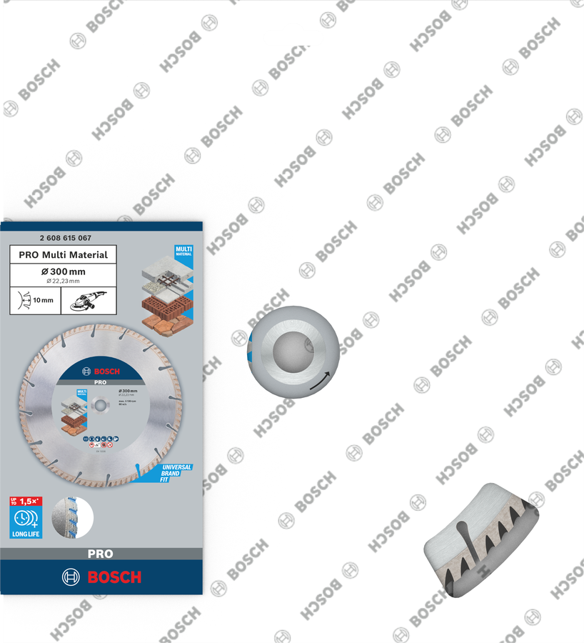 Bosch PRO Multi Material Diamanttrennscheibe, 150 x 22,23 mm