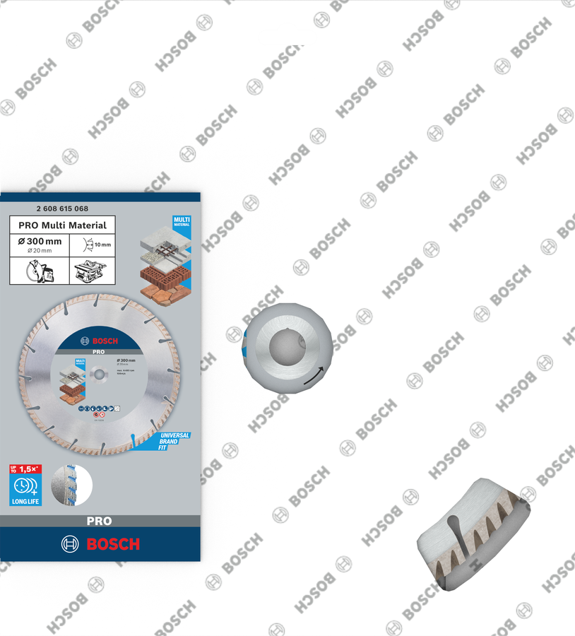 Bosch PRO Multi Material Diamanttrennscheibe, 300 x 20 mm