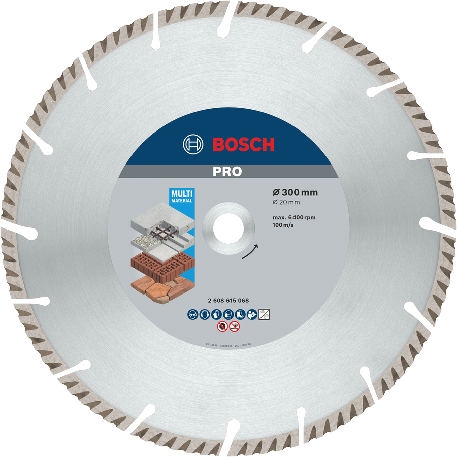 Bosch PRO Multi Material Diamanttrennscheibe, 300 x 20 mm