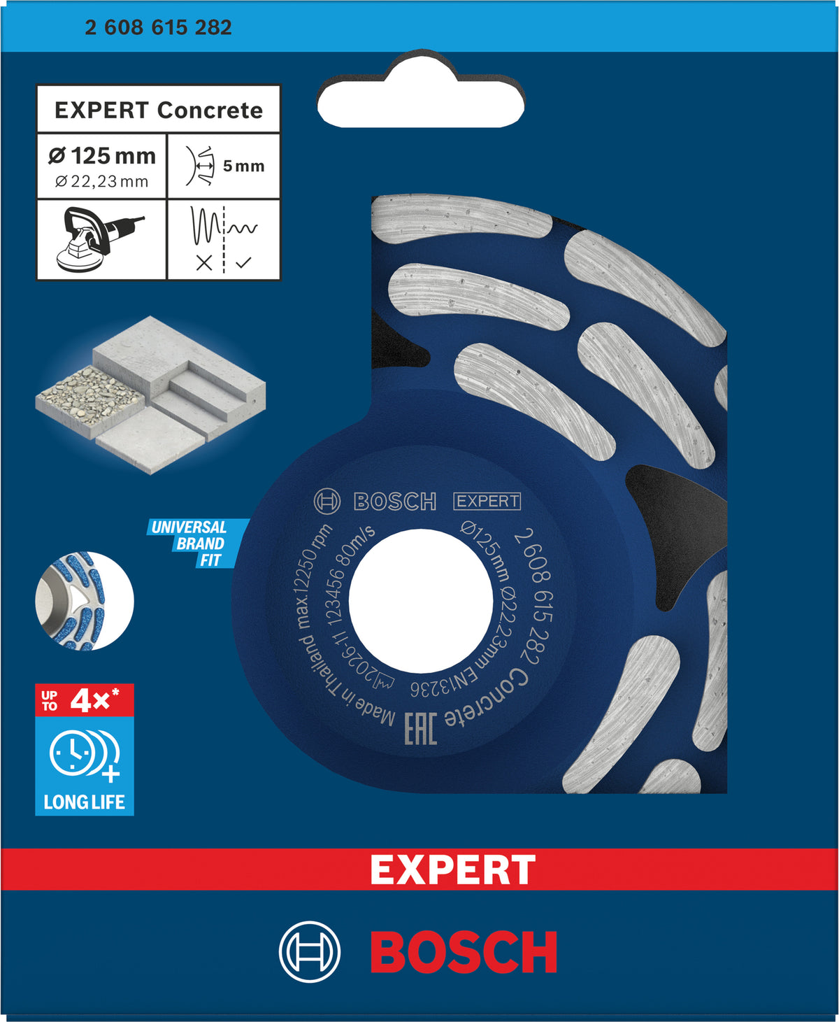 Bosch EXPERT Concrete Topfscheibe long life, 125×22,23×5 mm