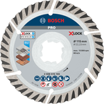 Bosch PRO Multi Material X-LOCK Diamanttrennscheibe, 115 x 22,23 mm