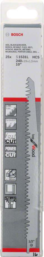 Bosch Säbelsägeblatt S 1531 L