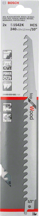 Bosch Säbelsägeblatt S 1542 K