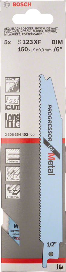 Bosch Säbelsägeblatt S 123 XF