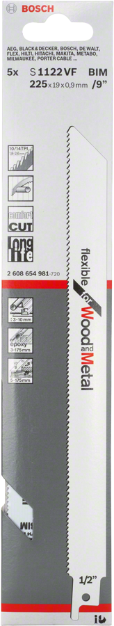 Bosch Säbelsägeblatt S 1122 VF