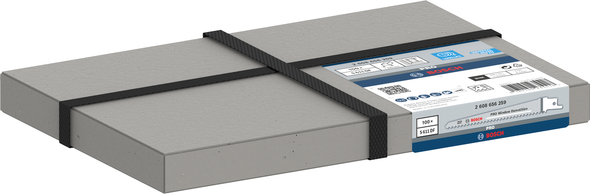 Bosch PRO Window Demolition S611DF Säbelsägeblatt, 1,25 x 19 x 150 mm, 2-tlg.