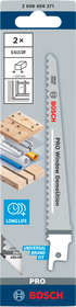 Bosch PRO Window Demolition S611DF Säbelsägeblatt, 1,25 x 19 x 150 mm, 2-tlg.