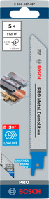 Bosch PRO Metal Demolition S925VF Säbelsägeblatt, 1,25 x 19 x 150 mm, 5-tlg.