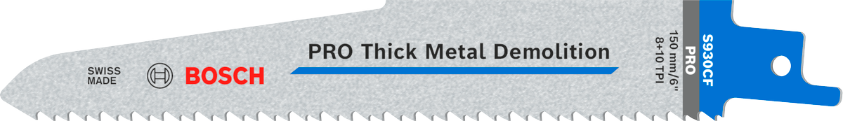 Bosch PRO Thick Metal Demolition S930CF Säbelsägeblatt, 1,6 x 22 x 150 mm, 25-tlg.