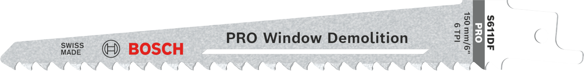 Bosch PRO Window Demolition S611DF Säbelsägeblatt, 1,25 x 19 x 150 mm, 2-tlg.