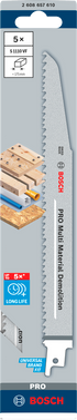 Bosch PRO Multi Material Demolition S1110VF Säbelsägeblatt, 1,6 x 22 x 225 mm, 2-tlg.