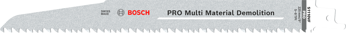Bosch PRO Multi Material Demolition S1110VF Säbelsägeblatt, 1,6 x 22 x 225 mm, 2-tlg.