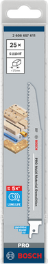 Bosch PRO Multi Material Demolition S1110VF Säbelsägeblatt, 1,6 x 22 x 225 mm, 2-tlg.