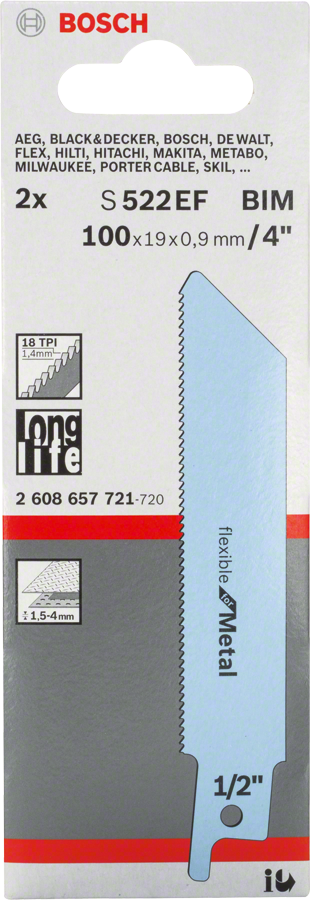 Bosch Säbelsägeblatt S 522 EF