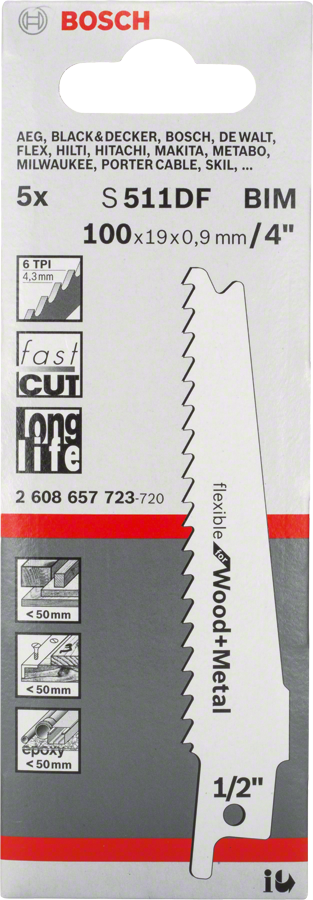 Bosch Säbelsägeblatt S 511 DF
