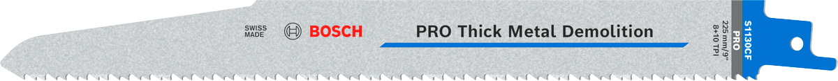 Bosch PRO Thick Metal Demolition S1130CF Säbelsägeblatt, 1,6 x 22 x 225 mm, 100-tlg.