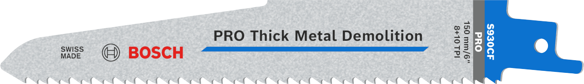 Bosch PRO Thick Metal Demolition S930CF Säbelsägeblatt, 1,6 x 22 x 150 mm, 25-tlg.