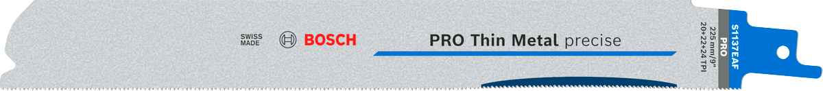 Bosch PRO Thin Metal precise S1137EAF Säbelsägeblatt, 1,1 x 25 x 225 mm, 5-tlg.