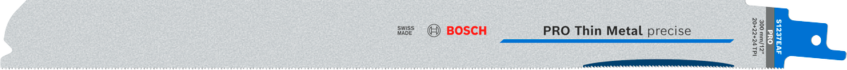 Bosch PRO Thin Metal precise S1237EAF Säbelsägeblatt, 1,1 x 25 x 300 mm, 5-tlg.