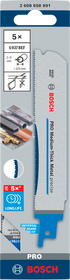 Bosch PRO Medium-Thick Metal precise S937BEF Säbelsägeblatt, 1,1 x 25 x 150 mm, 25-tlg.