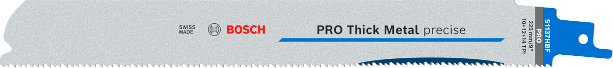 Bosch PRO Thick Metal precise S1137HBF Säbelsägeblatt, 1,1 x 25 x 225 mm, 25-tlg.