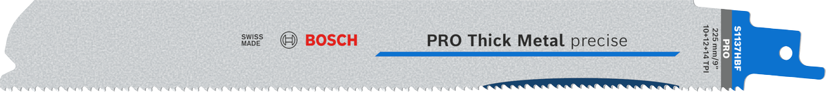 Bosch PRO Thick Metal precise S1137HBF Säbelsägeblatt, 1,1 x 25 x 225 mm, 25-tlg.