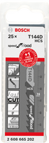Bosch T 144 D + 1 EXPERT 'Hardwood Fast' T 144 DHM Stichsägeblatt-Set, 25-teilig