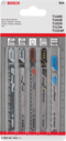 Bosch 5-teiliges Stichsägeblatt-Set Allrounder, T-Schaft