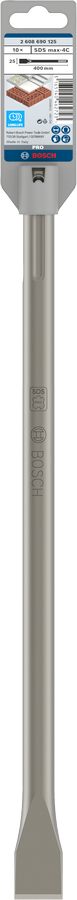Bosch PRO SDS max-4C Flachmeißel-Set, 25 x 280 mm, 10-tlg.