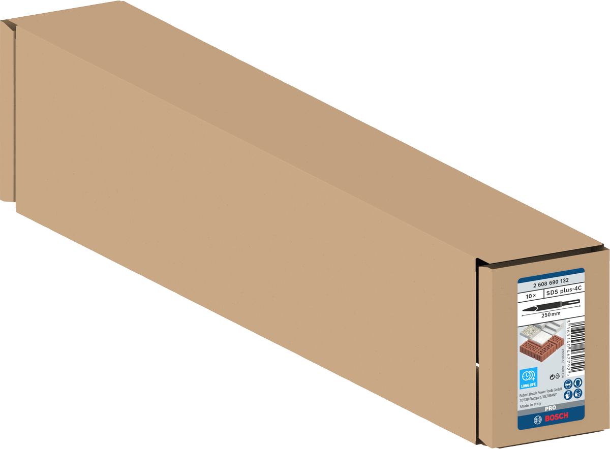 Bosch PRO SDS plus-4C Spitzmeißel-Set, 250 mm, 10-tlg.