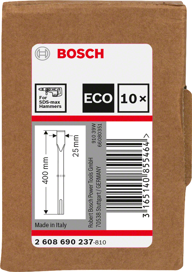 Bosch SDS max Flat 400mm 10pcs set