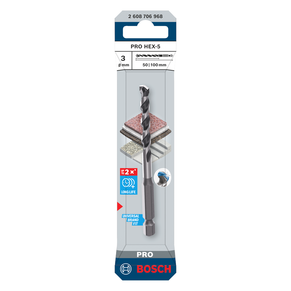 Bosch PRO HEX-5 Bohrer