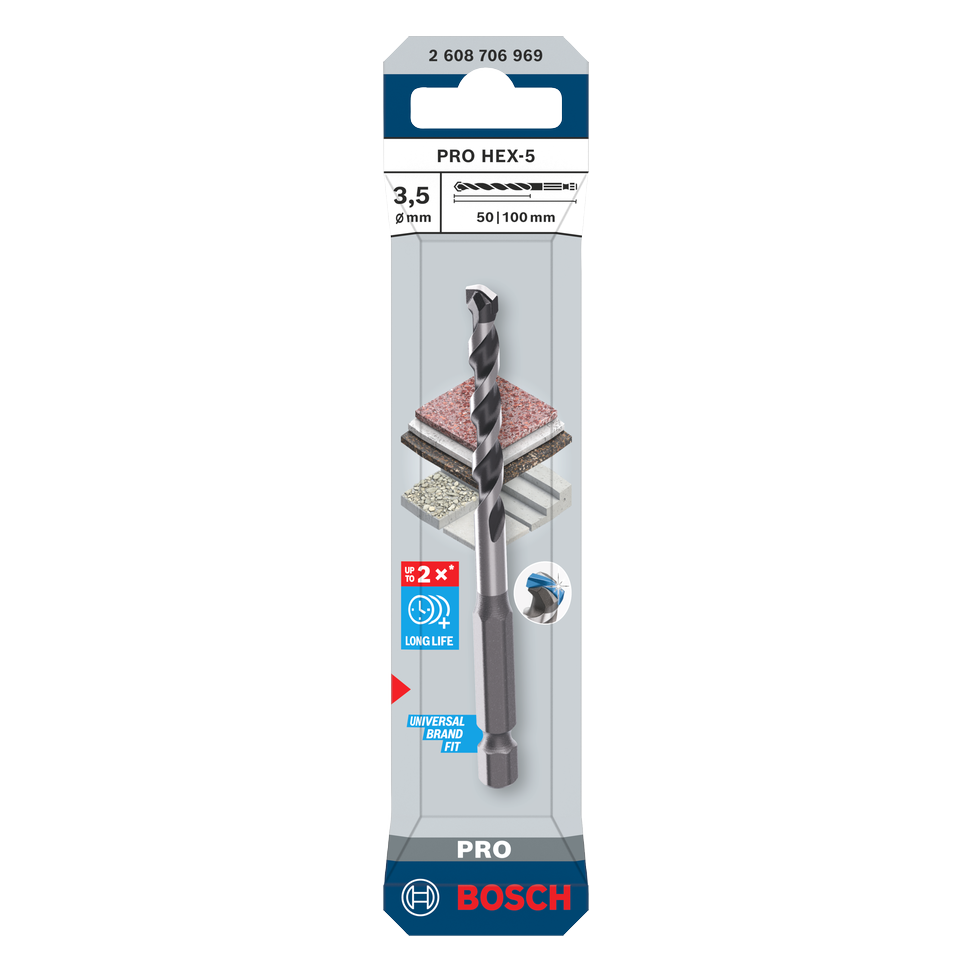 Bosch PRO HEX-5 Bohrer