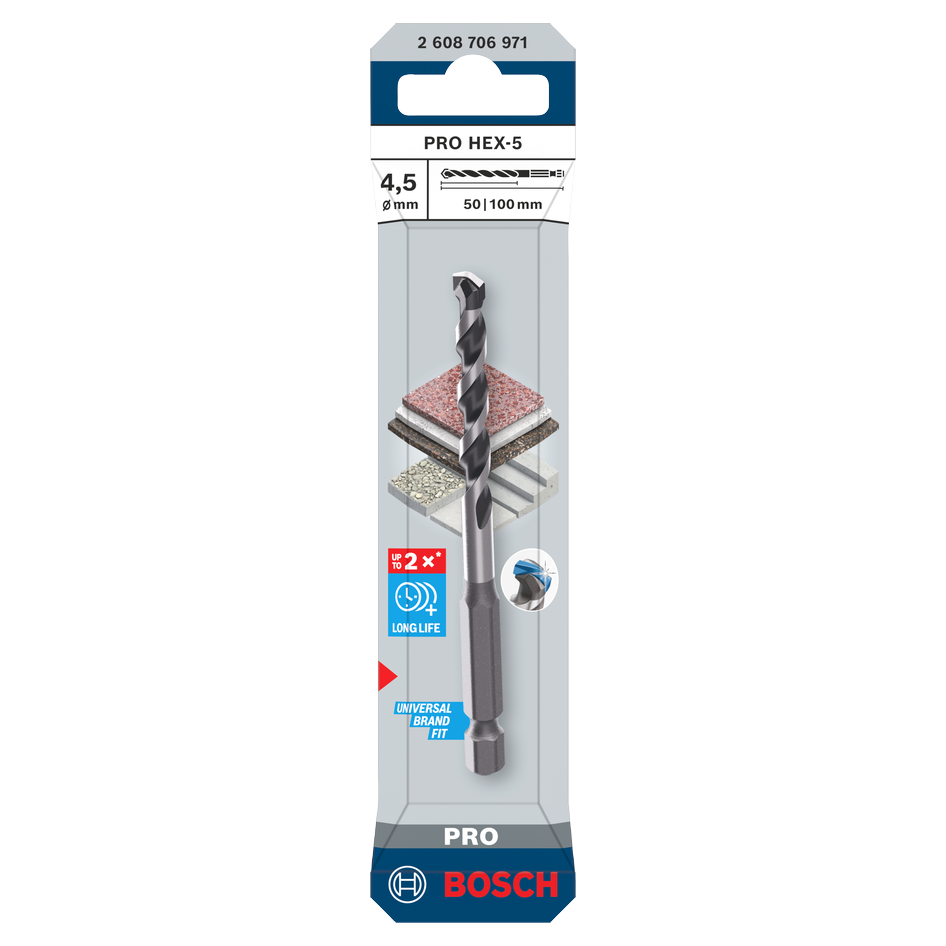 Bosch PRO HEX-5 Bohrer
