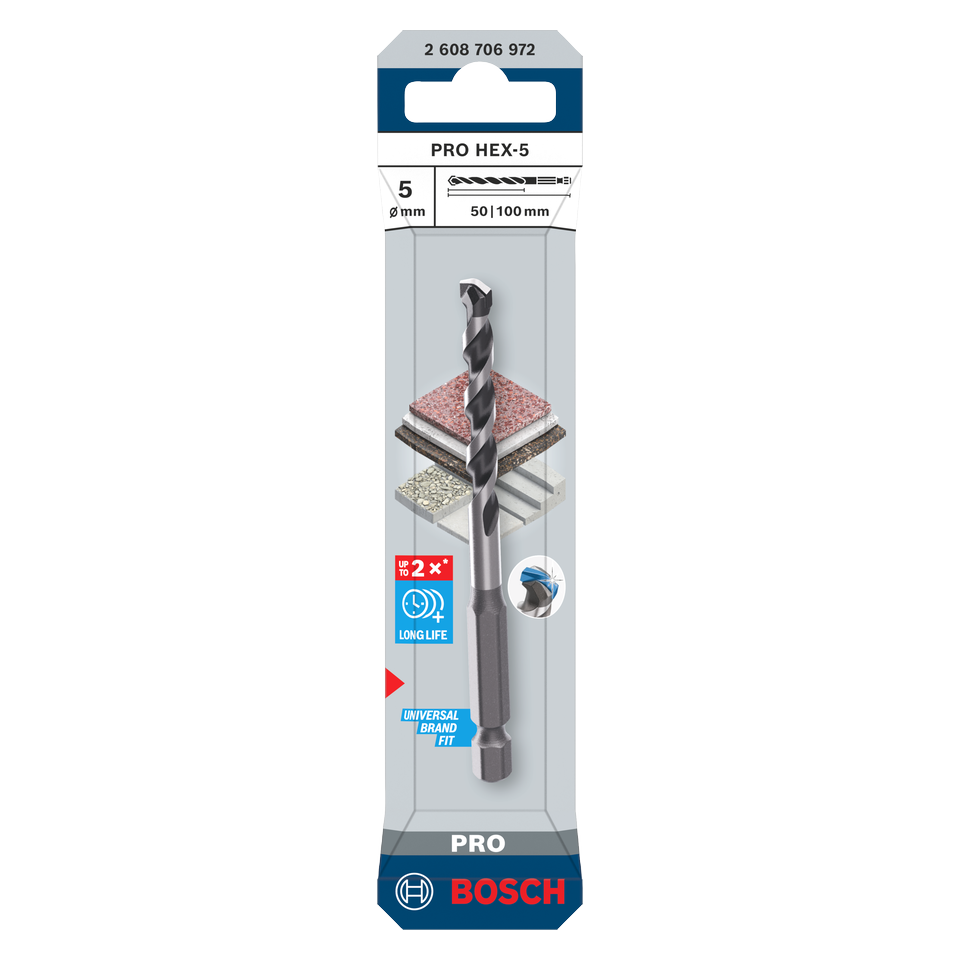 Bosch PRO HEX-5 Bohrer