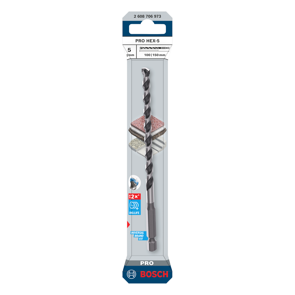Bosch PRO HEX-5 Bohrer