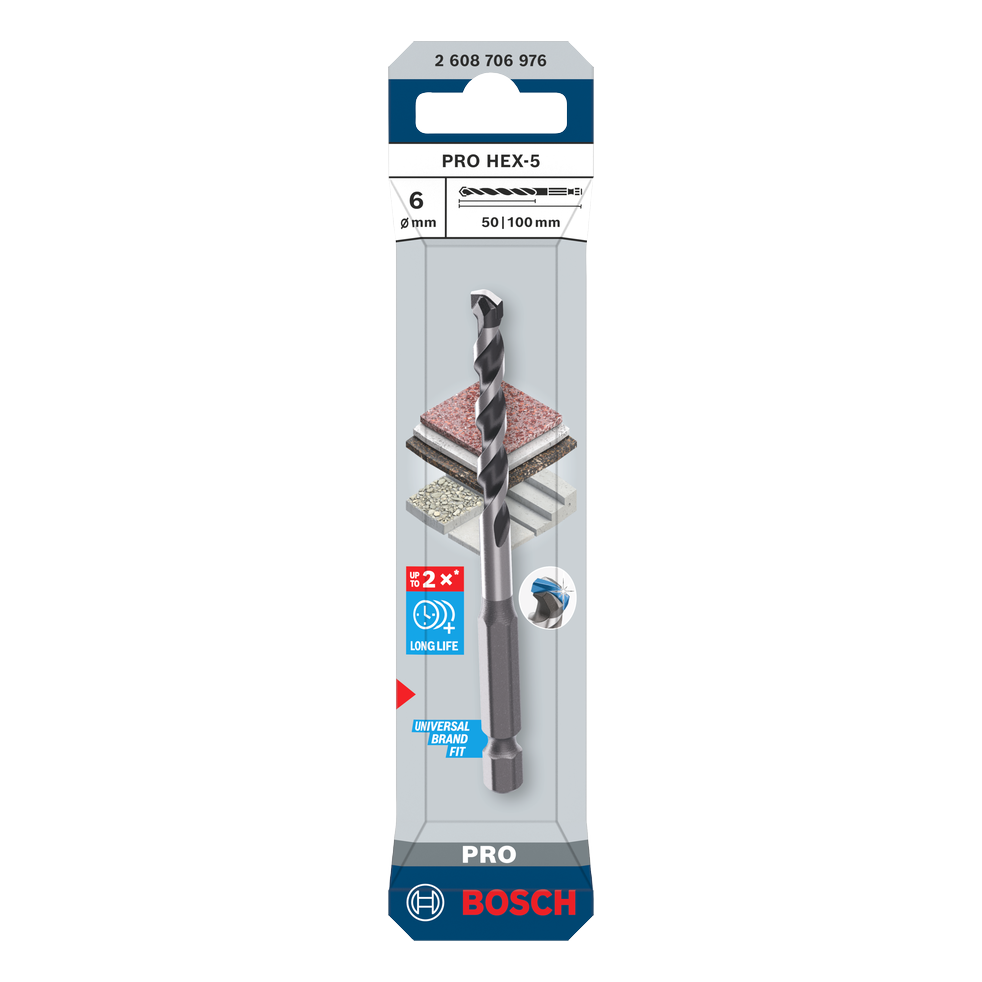 Bosch PRO HEX-5 Bohrer