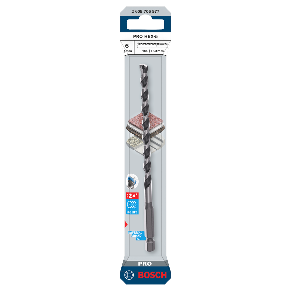 Bosch PRO HEX-5 Bohrer