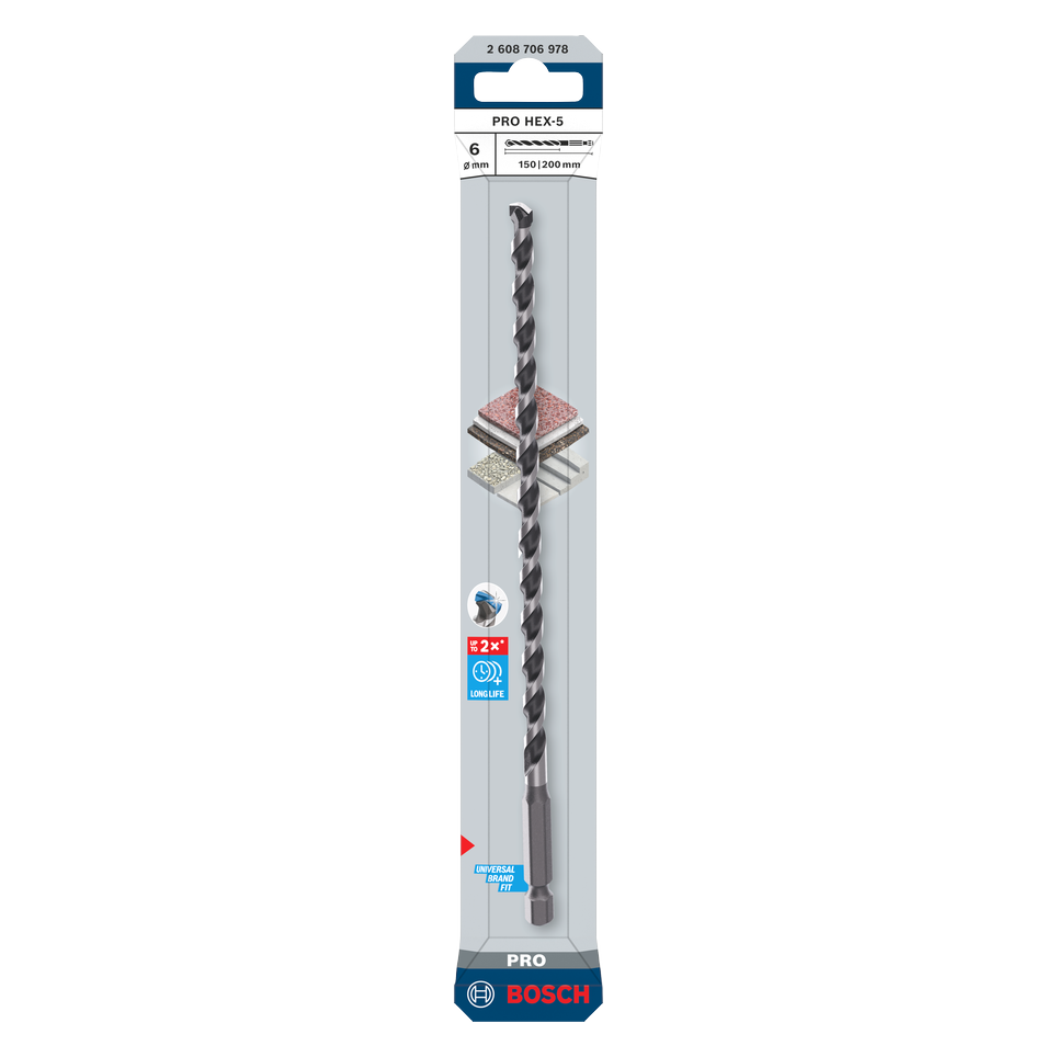 Bosch PRO HEX-5 Bohrer