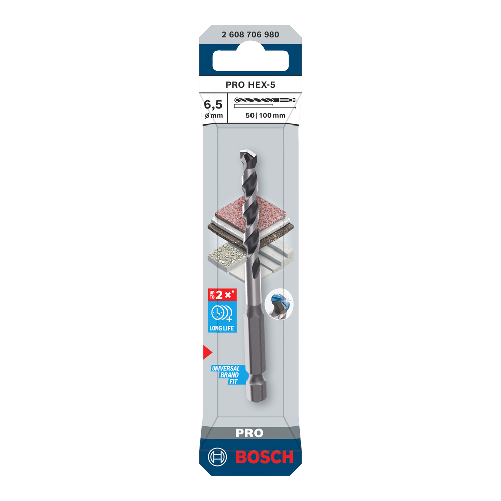 Bosch PRO HEX-5 Bohrer