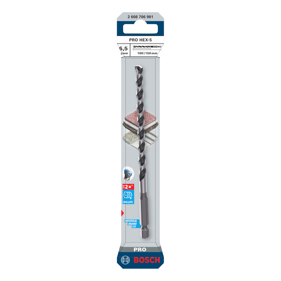 Bosch PRO HEX-5 Bohrer