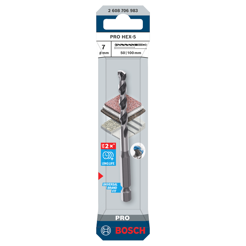 Bosch PRO HEX-5 Bohrer
