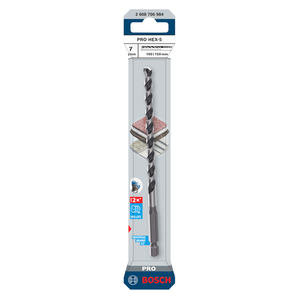 Bosch PRO HEX-5 Bohrer