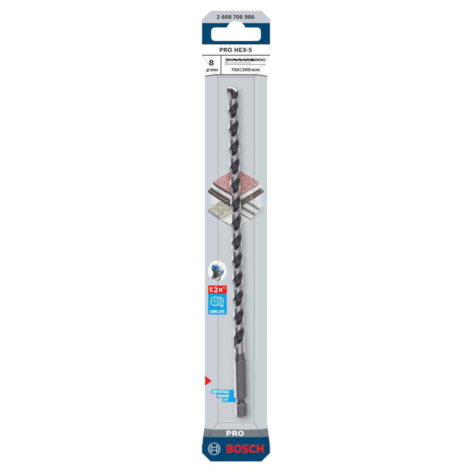 Bosch PRO HEX-5 Bohrer