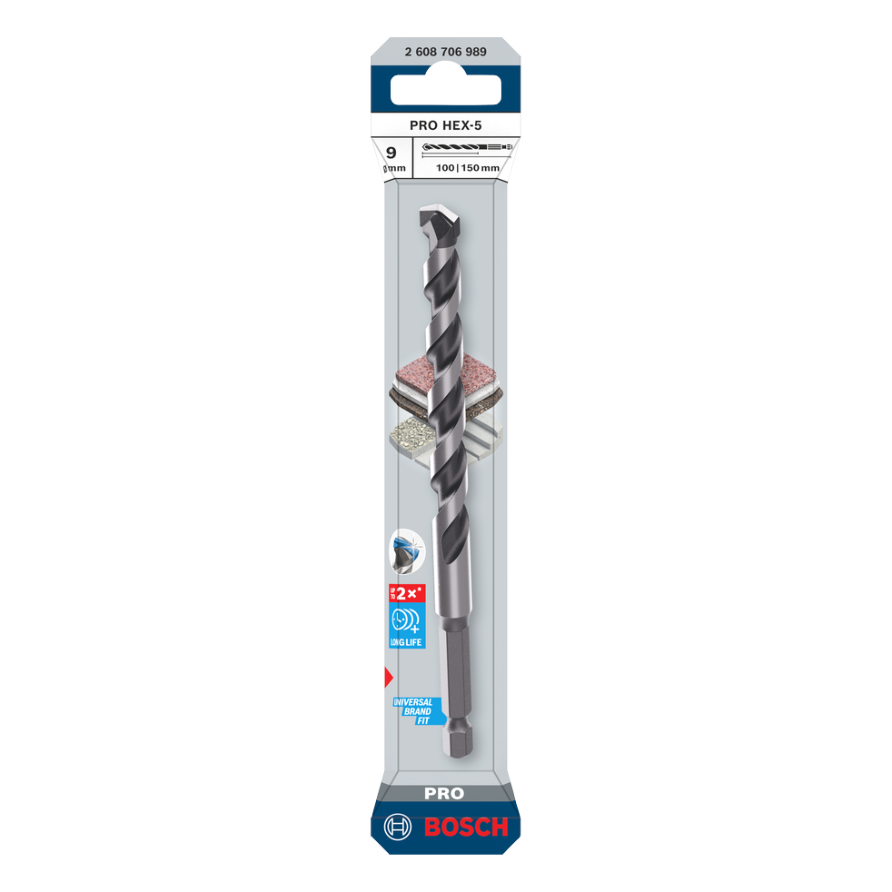 Bosch PRO HEX-5 Bohrer
