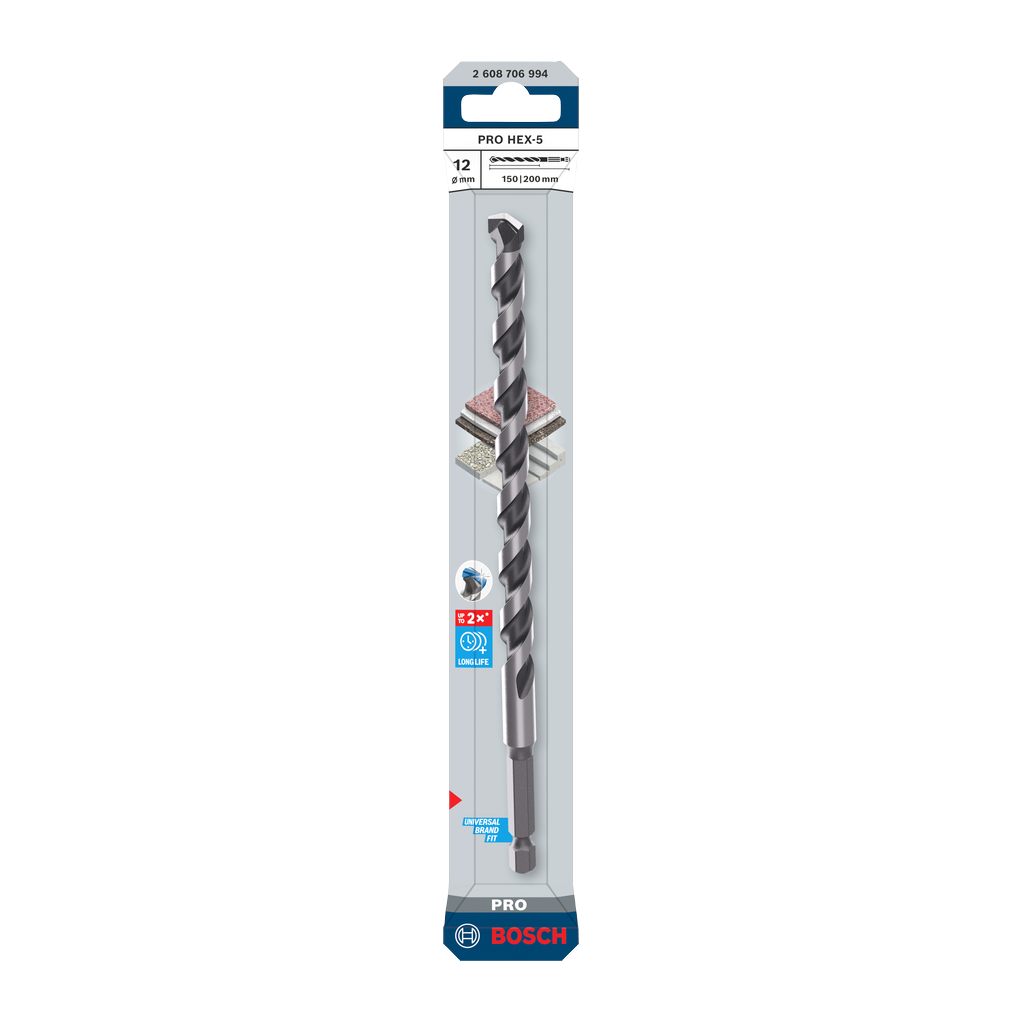 Bosch PRO HEX-5 Bohrer